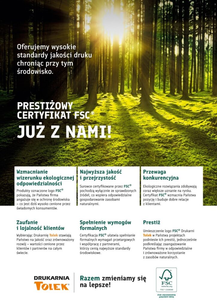 Zdjecie ulotki promującej FSC